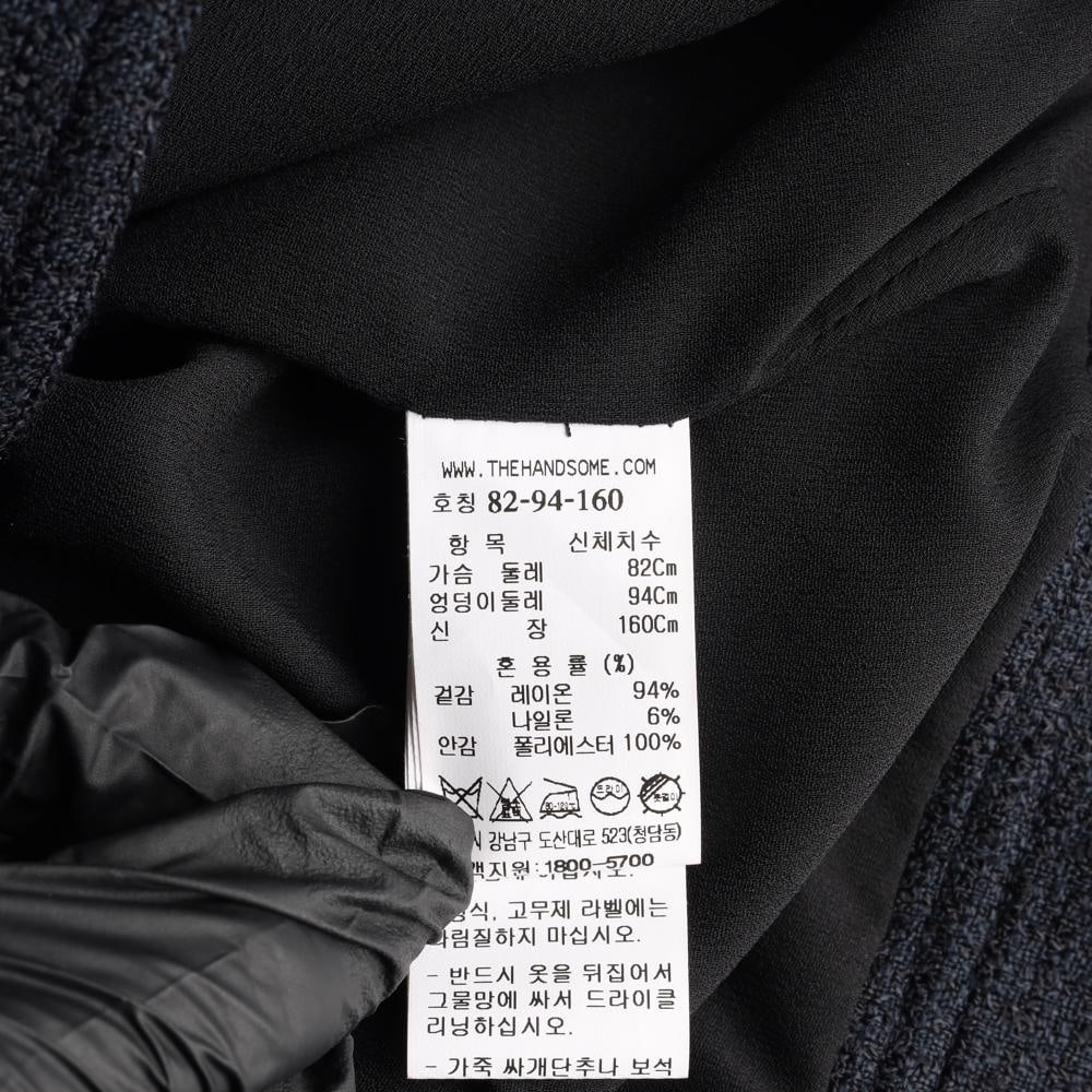 타임 네이비 트위드 크롭 더블브레스티드재킷 셋업 자켓 이미지 7