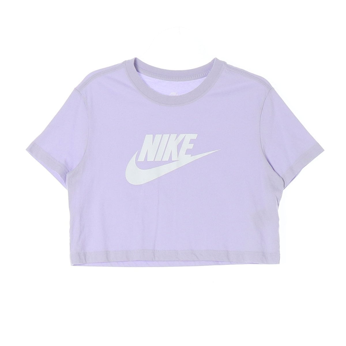 나이키 라벤더 빅로고 반팔 크롭 티셔츠 상세 이미지 1