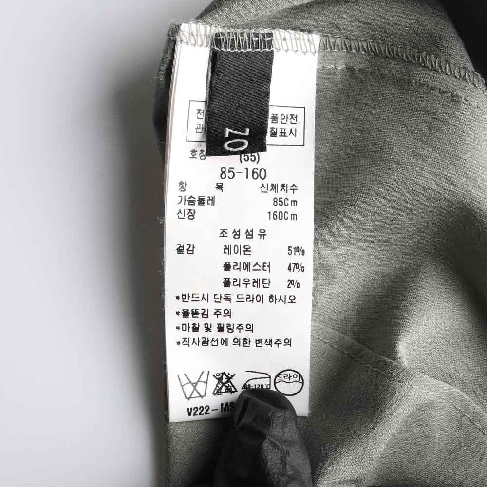ZOOC주크 카키그레이 빅카라 긴팔 셔츠 블라우스 이미지 6