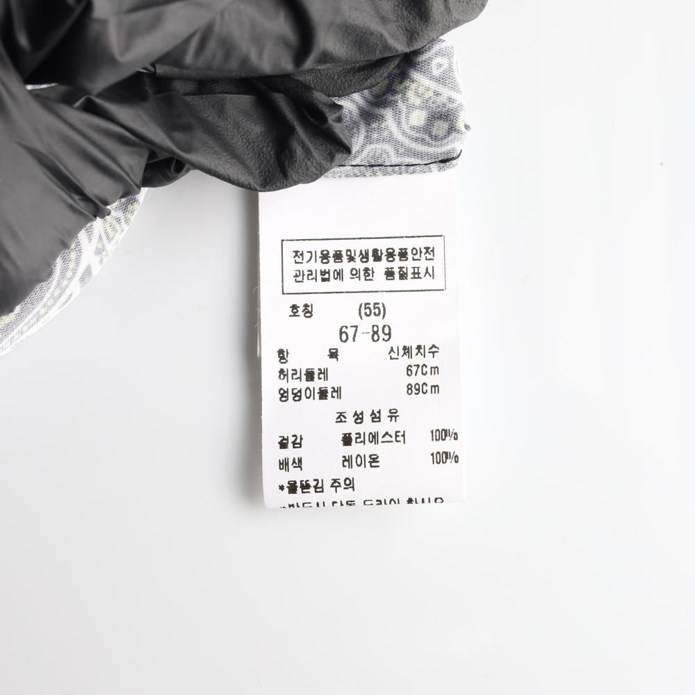 모조에스핀 블랙 패턴 롱 플리츠스커트 셋업 치마 상세 이미지 6