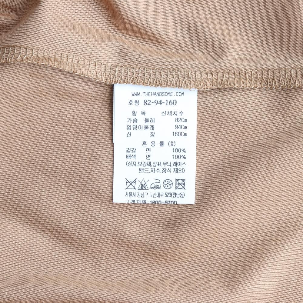 (새상품) 타임 로고 브라운 반팔 크루넥 티셔츠 이미지 6