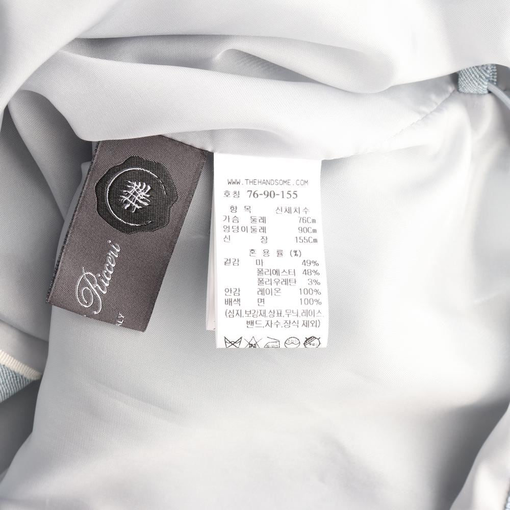 타임 린넨 스카이블루 집업베스트 조끼 재킷 상세 이미지 7