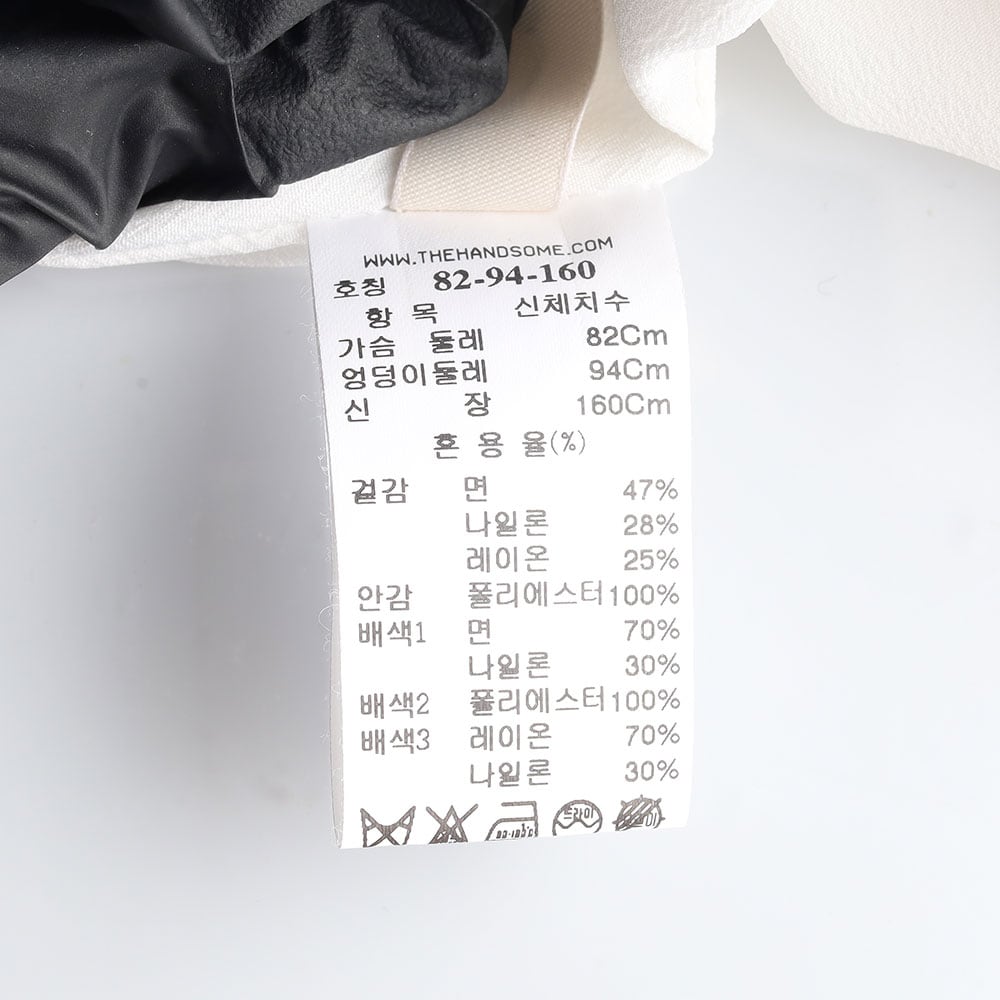 시스템 화이트 레이스 아일렛 반팔 롱 튜닉원피스 드레스 상세 이미지 7