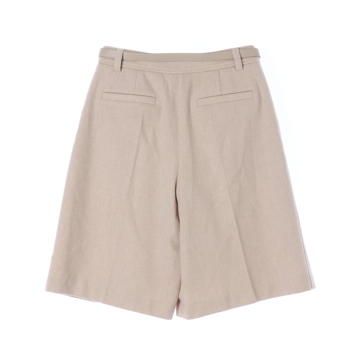 (새상품) 마인 울캐시미어99% 베이지 벨트 버뮤다팬츠 반바지 상세 이미지 4