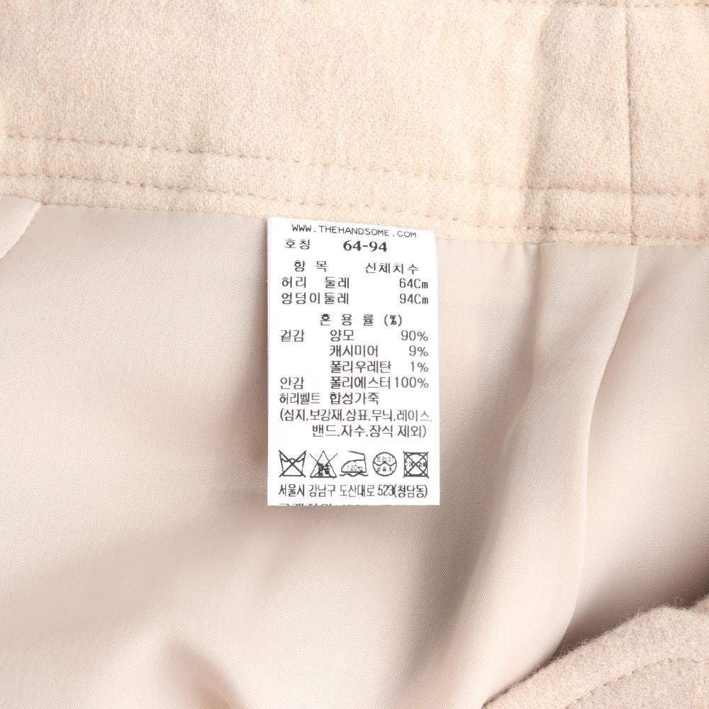 (새상품) 마인 울캐시미어99% 베이지 벨트 버뮤다팬츠 반바지 상세 이미지 6