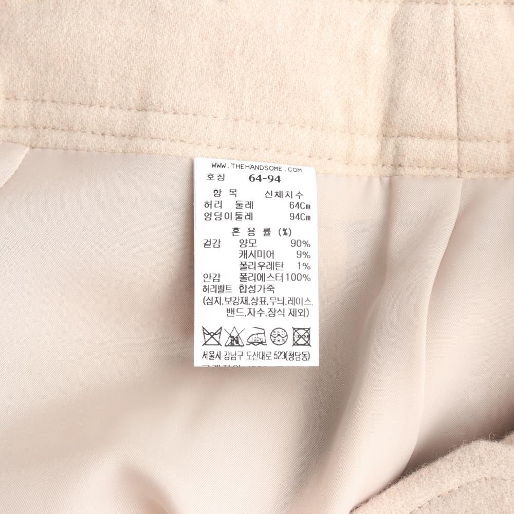 (새상품) 마인 울캐시미어99% 베이지 벨트 버뮤다팬츠 반바지 이미지 6