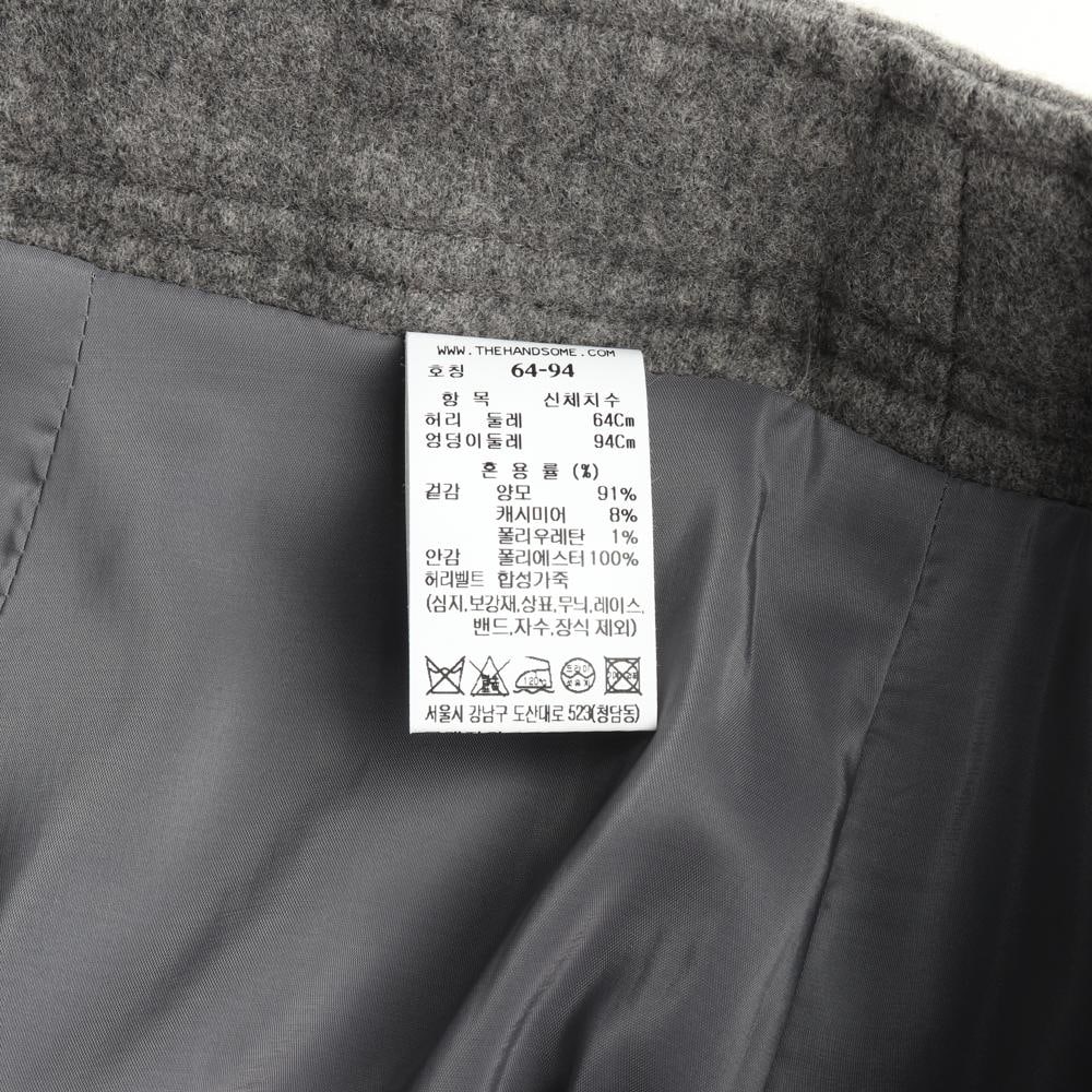 (새상품) 마인 울캐시미어99% 그레이 벨트 버뮤다팬츠 반바지 이미지 6
