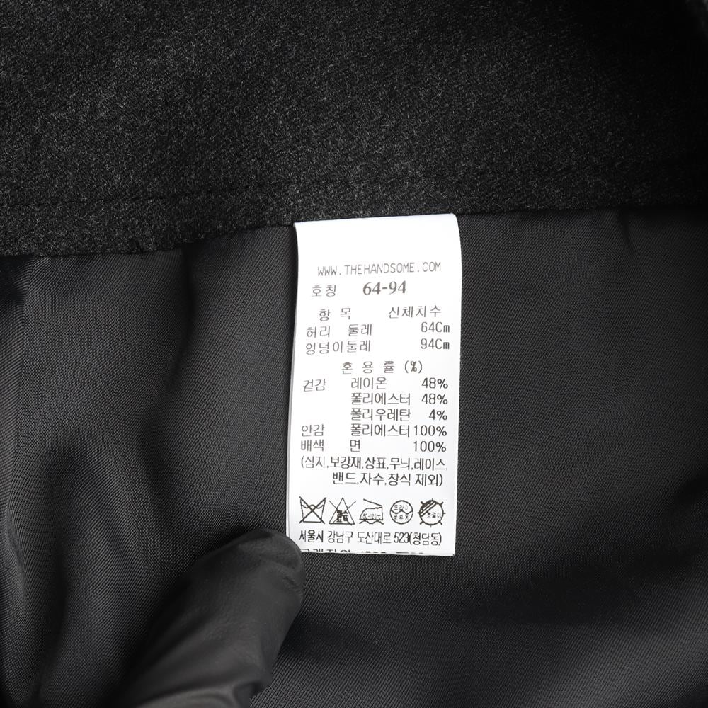 (새상품) 타임 차콜 벨트세트 플리츠 롱 플레어스커트 치마 상세 이미지 6