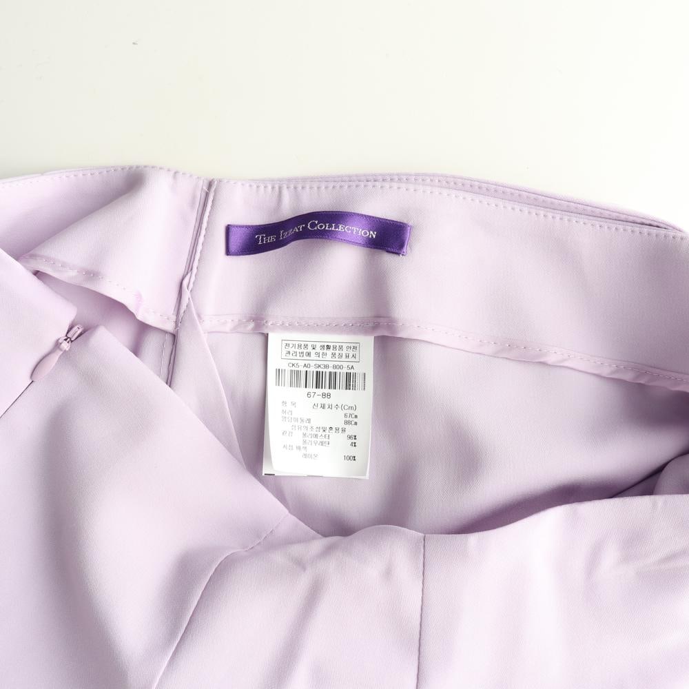 아이잗 콜렉션 라벤더 셔링 드레이프 롱 스커트 셋업 치마 이미지 6