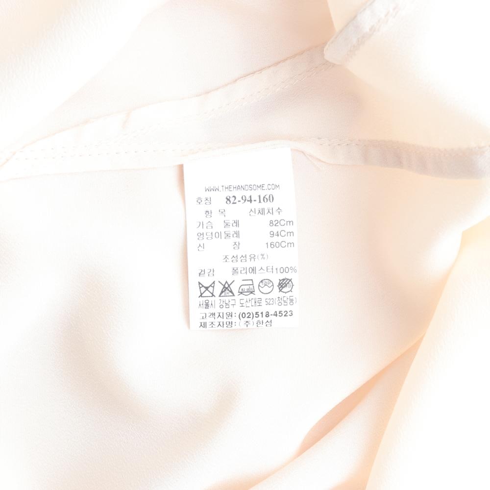 시스템 아이보리 오버핏 노카라 오픈백 긴팔 셔츠 블라우스 이미지 6