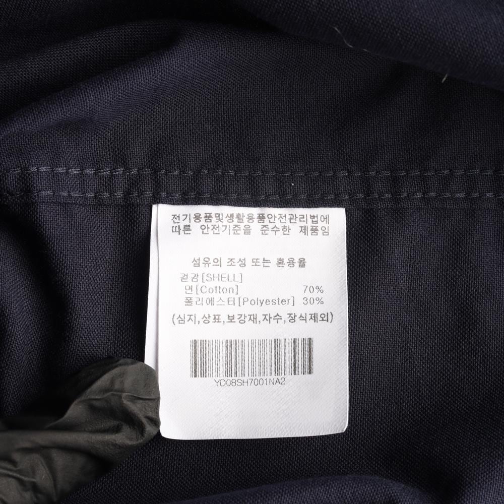 예일 네이비 오버핏 자수로고 코튼 긴팔 셔츠 상세 이미지 6