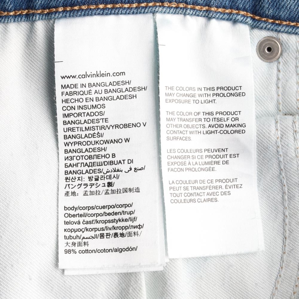 캘빈클라인 진 로고탭 그린 워싱 데님 청바지 이미지 7