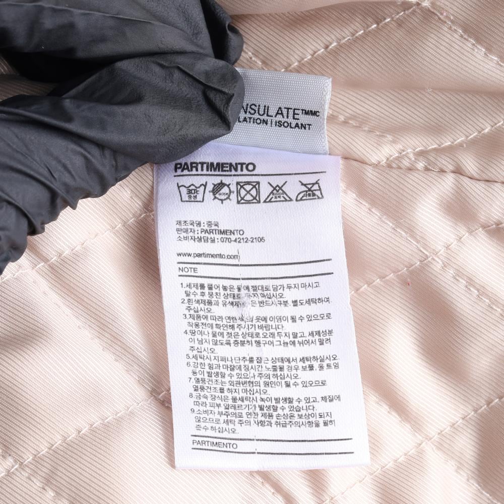 파르티멘토 베이지 퀼팅 패디드 크롭 후드 더플코트 상세 이미지 7
