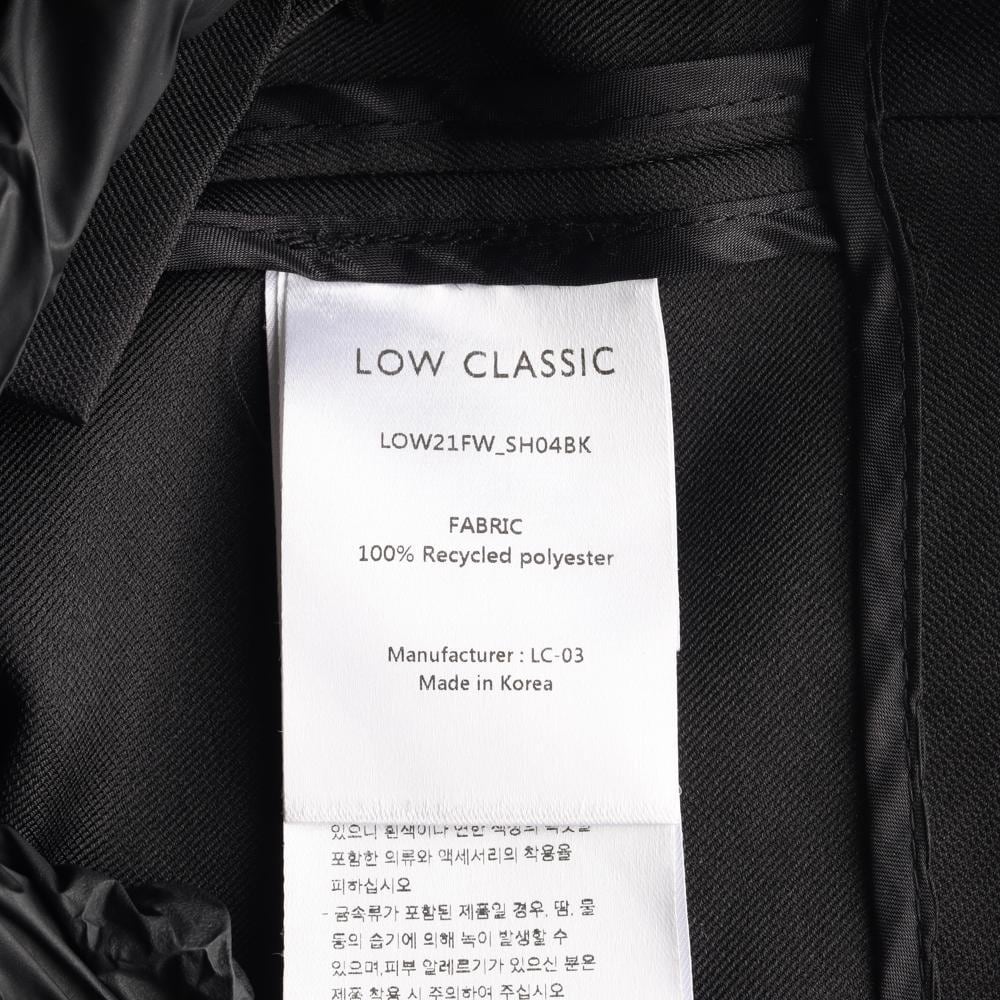 로우클래식 새틴 블랙 크롭 재킷 상세 이미지 6