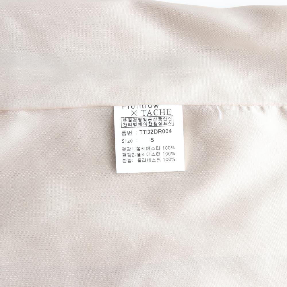 (새상품) 프론트로우 쉬어베이지 시스루 민소매 원피스 드레스 상세 이미지 7