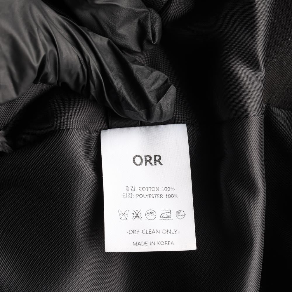 ORR오르 블랙 오버핏 롱 발마칸재킷 싱글 트렌치코트 상세 이미지 7