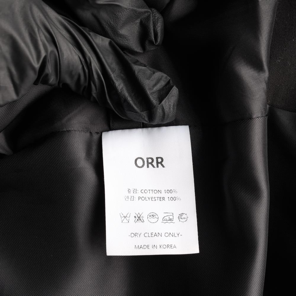 ORR오르 블랙 오버핏 롱 발마칸재킷 싱글 트렌치코트 이미지 7