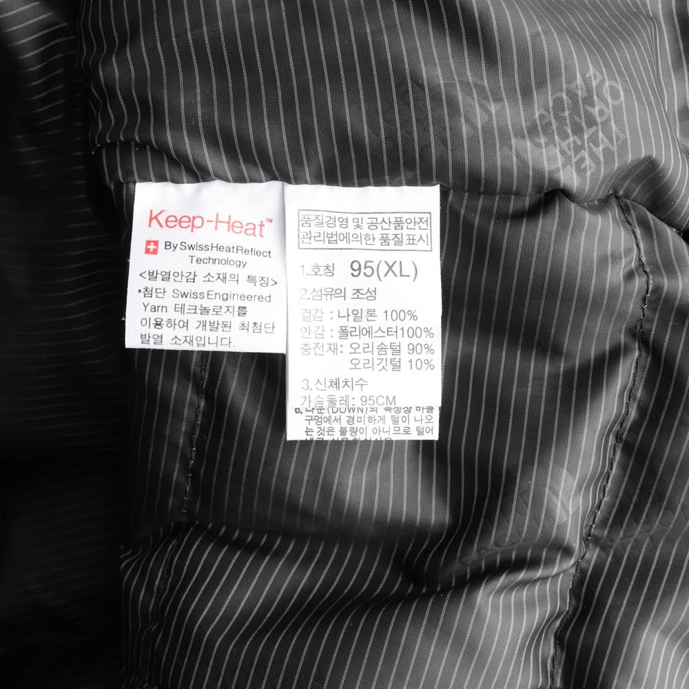 노스페이스 덕다운 유광네이비 하이넥 숏 패딩 다운 재킷 상세 이미지 7