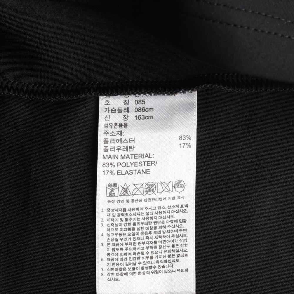 아디다스 블랙 중앙 삼선 로고 기능성 티셔츠 상세 이미지 6