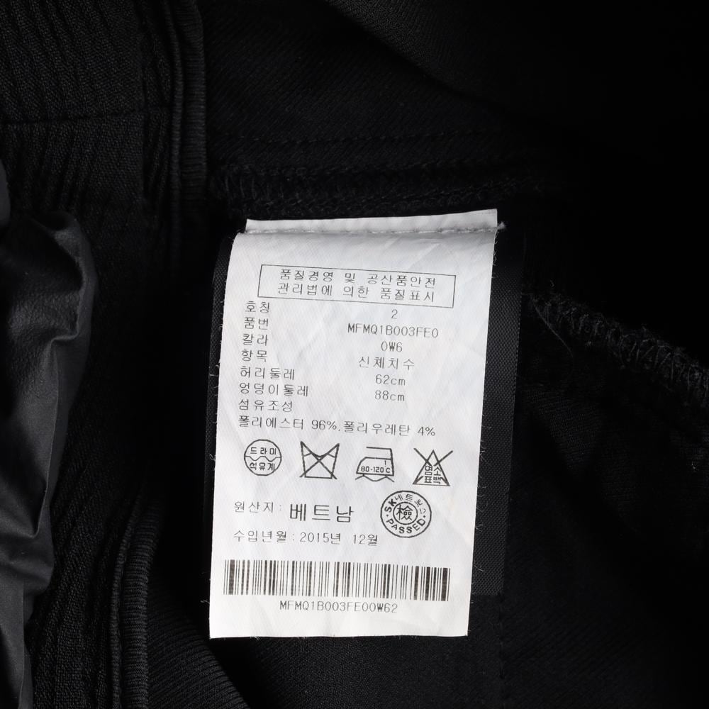 클럽모나코 블랙 사이드 버클 슬랙스 바지 상세 이미지 7