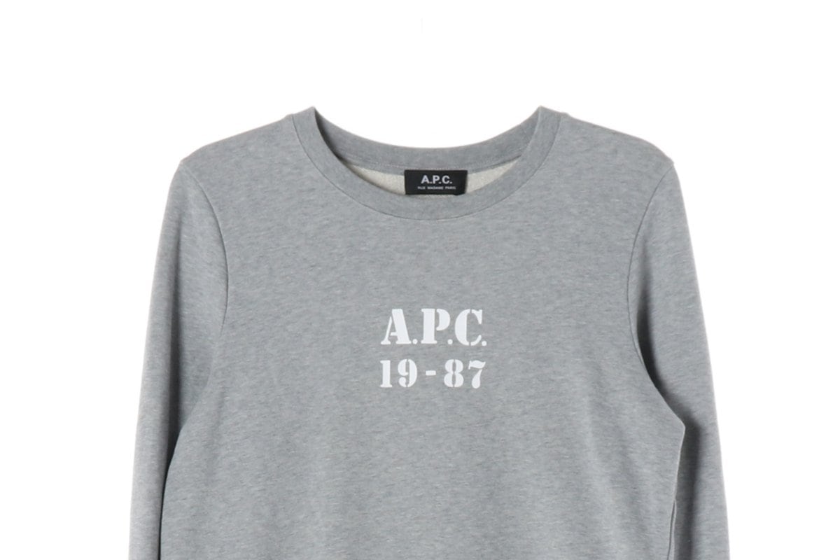 아페쎄 그레이 APC 프린팅 맨투맨 스웨트셔츠 상세 이미지 2