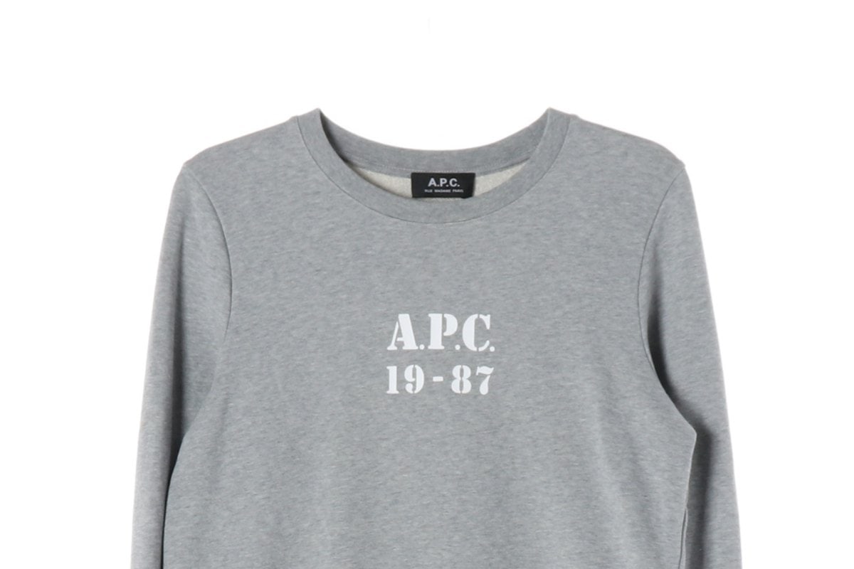 아페쎄 그레이 APC 프린팅 맨투맨 스웨트셔츠 이미지 2