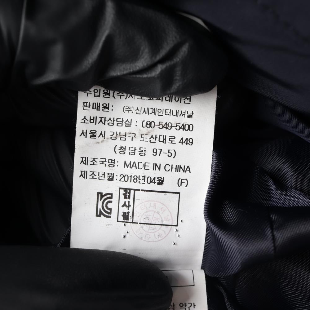 VOV보브 구스다운 여우털 후드 네이비 롱 패딩 파카 다운 재킷 이미지 9