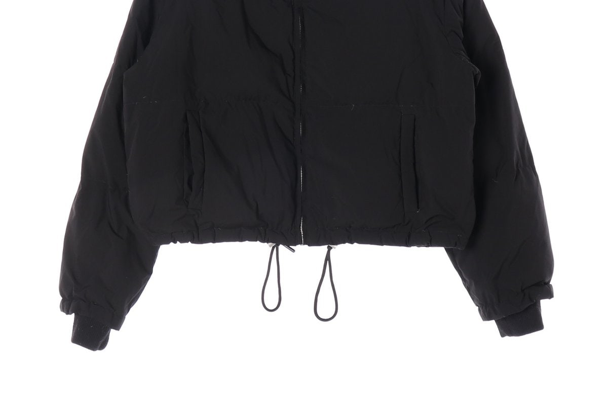 라퍼지포우먼 덕다운 블랙 숏 패딩 집업 점퍼 이미지 3