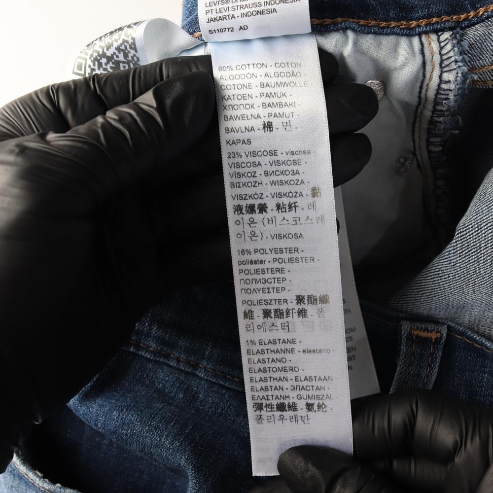 리바이스 W26 워싱 로우라이즈 보이프렌드 데님 진 청바지 상세 이미지 7