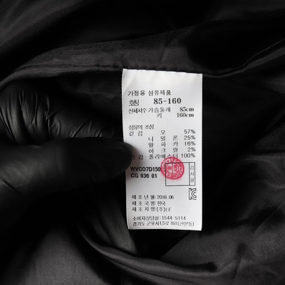 아떼바네사브루노 울알파카 차콜 롱 코트 싱글브레스티드코트 이미지 7