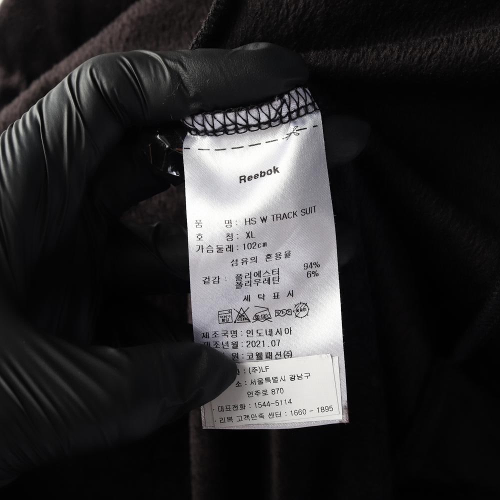 리복 벨벳 로고 기모 후드 집업 점퍼 트랙수트 재킷 이미지 7