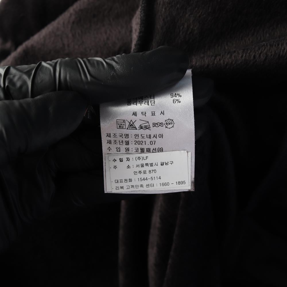 리복 벨벳 로고 기모 후드 집업 점퍼 트랙수트 재킷 상세 이미지 8