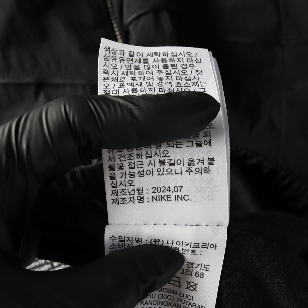 나이키 24FW 블랙 윈드러너 루즈핏 UV 우븐 풀집 자켓 재킷 상세 이미지 8