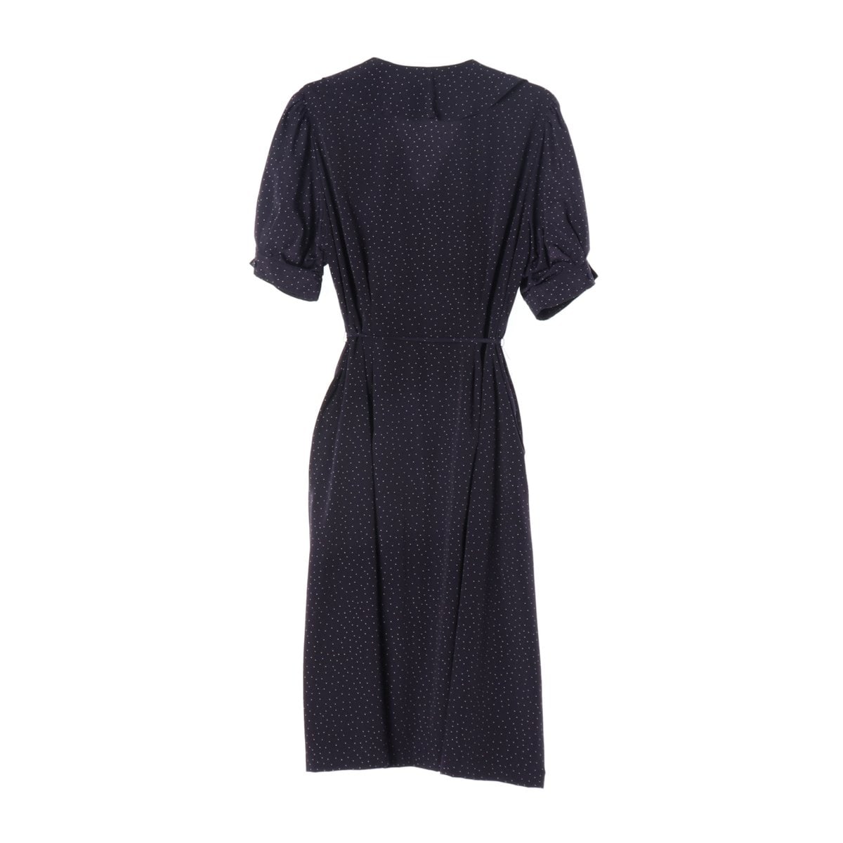 보카바카 네이비 도트 패턴 러플 반팔 롱 원피스 드레스 이미지 5