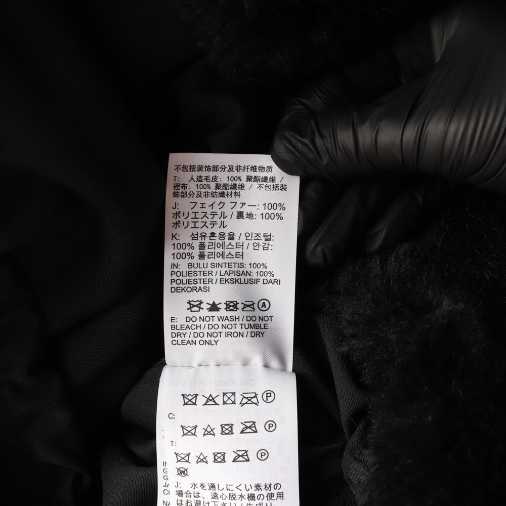 나이키 블랙 빅스우시 플러피 플리스 집업 점퍼 퍼 재킷 상세 이미지 7