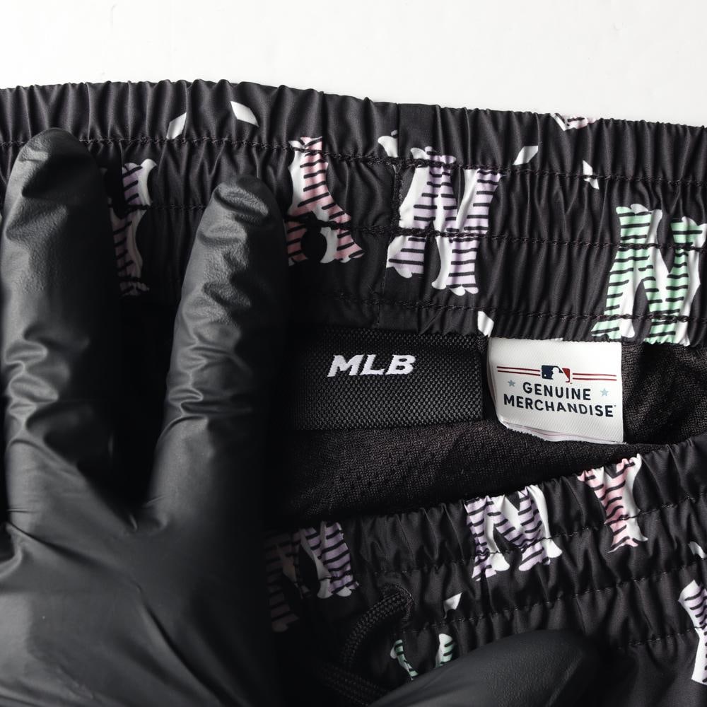MLB엠엘비 NY 패턴 블랙 쇼츠 반바지 스웨트팬츠 이미지 5