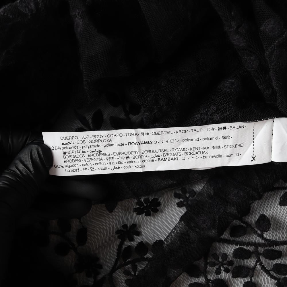 자라 블랙 레이스 긴팔 시스루 레이어드 롱 원피스 이미지 7
