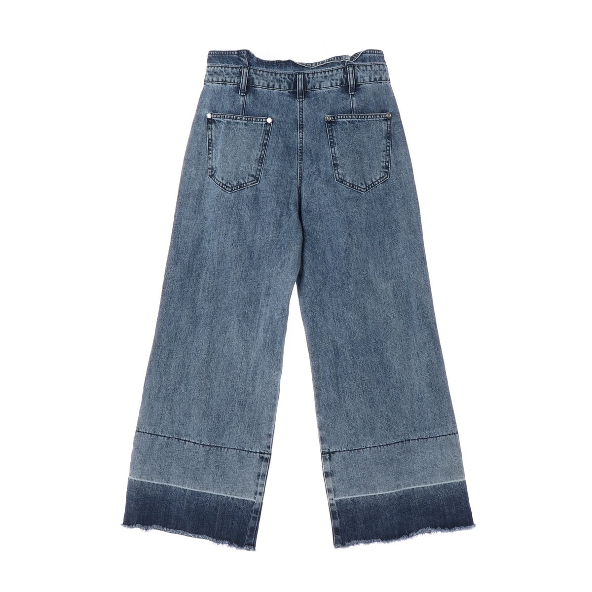 타임 투톤 워싱 와이드 데님 진 청바지 21FW 이미지 5