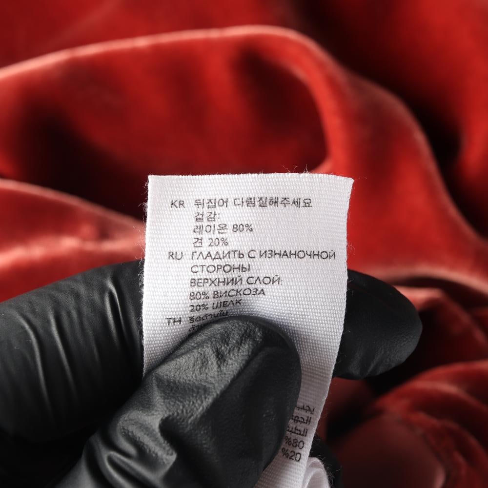 코스 벨벳 멀버리 실크 반팔 블라우스 이미지 7