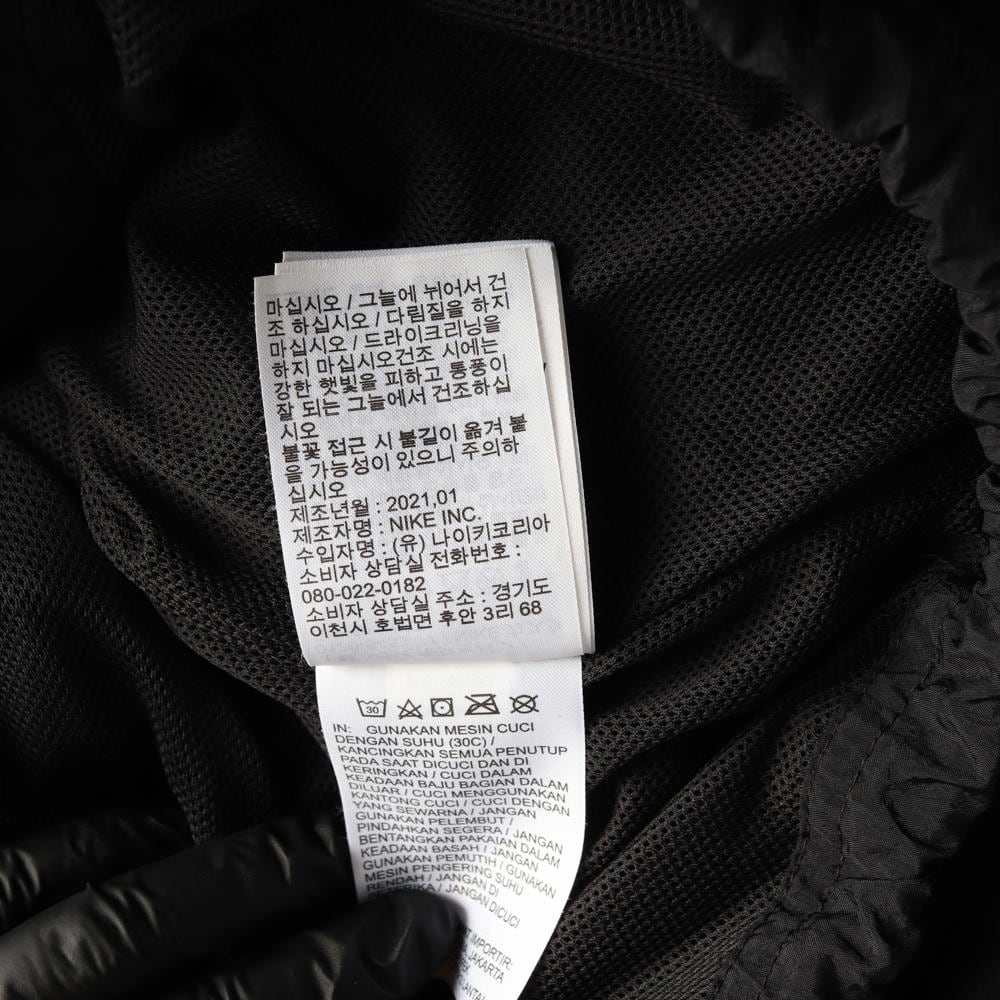 나이키 에어 블랙 우븐 바람막이 21SS 크롭 집업재킷 상세 이미지 7