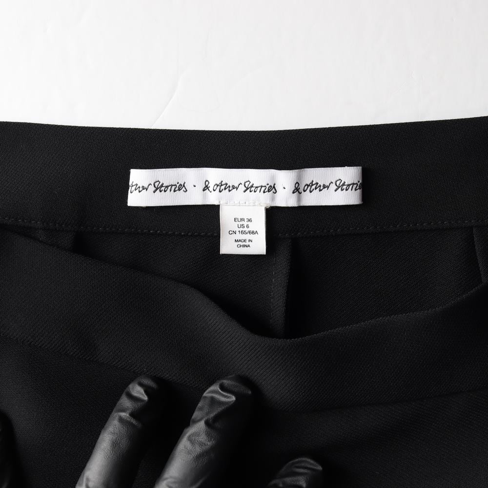 앤아더스토리즈 블랙 롱 하프 플리츠스커트 치마 상세 이미지 6