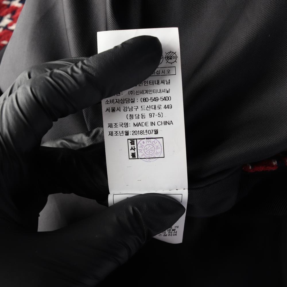 VOV보브 레드 트위드 노카라 울 자켓 셋업 재킷 상세 이미지 8