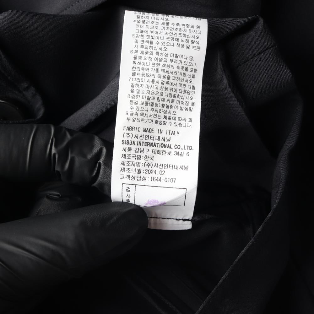 미샤 24FW 블랙 숏 트렌치 자켓 더블브레스티드재킷 이미지 8