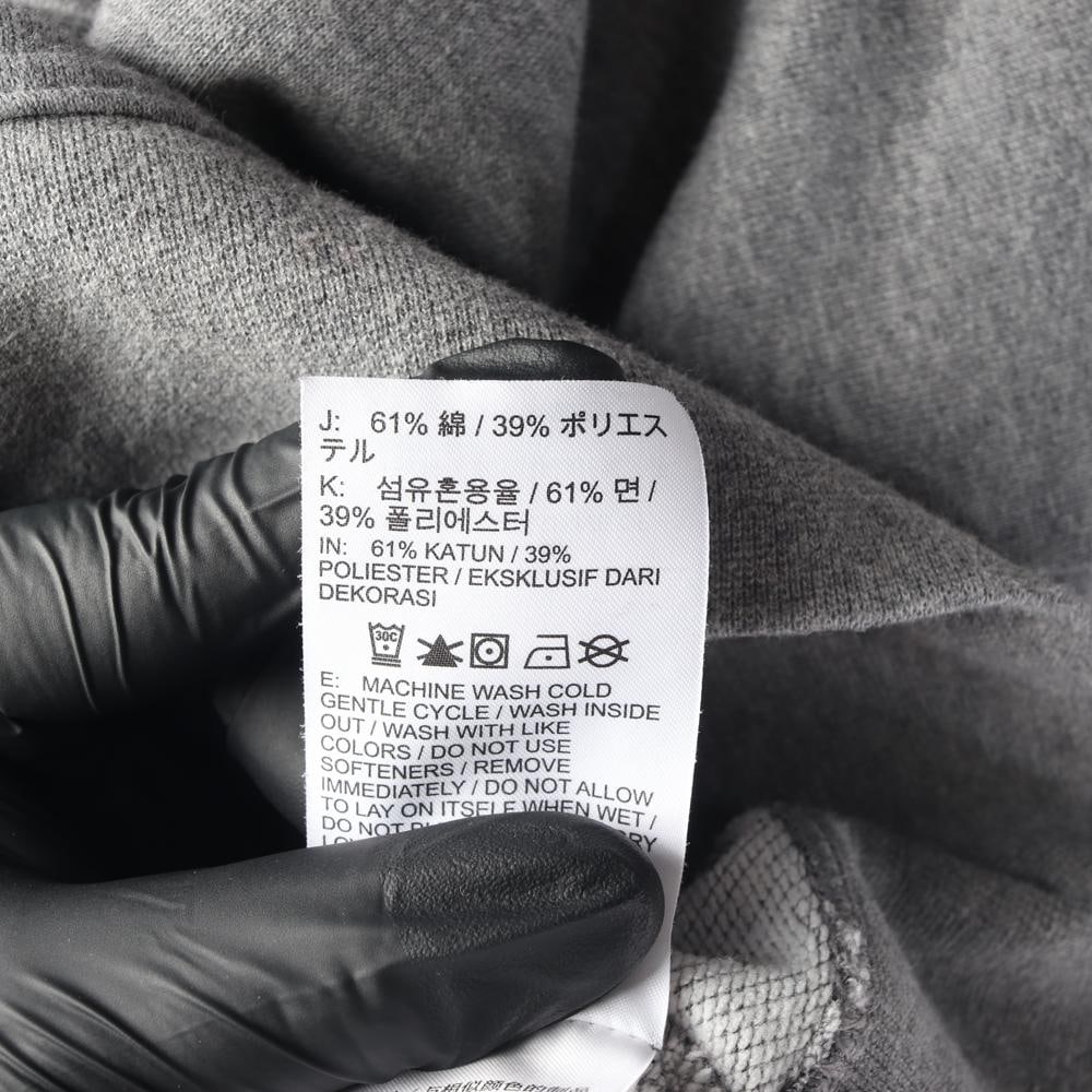 나이키 그레이 부클 스우시 로고 오버핏 크롭 맨투맨 스웨트셔츠 이미지 6