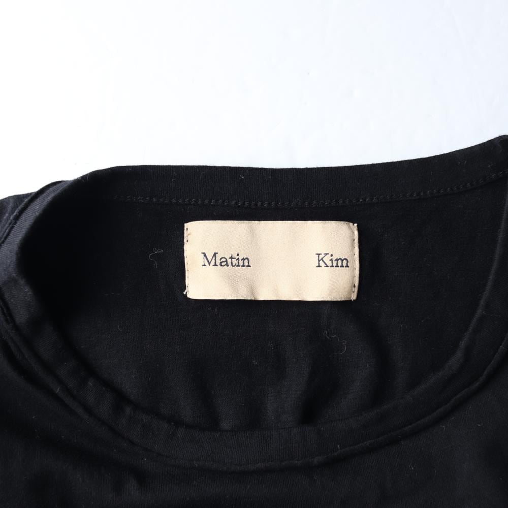 마뗑킴 블랙 로고 반팔 크롭 티셔츠 22SS 상세 이미지 5