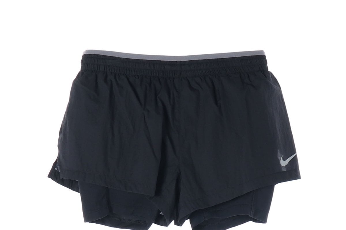 나이키 블랙 레깅스 커버업 레이어드 쇼츠 러닝팬츠 반바지 상세 이미지 2