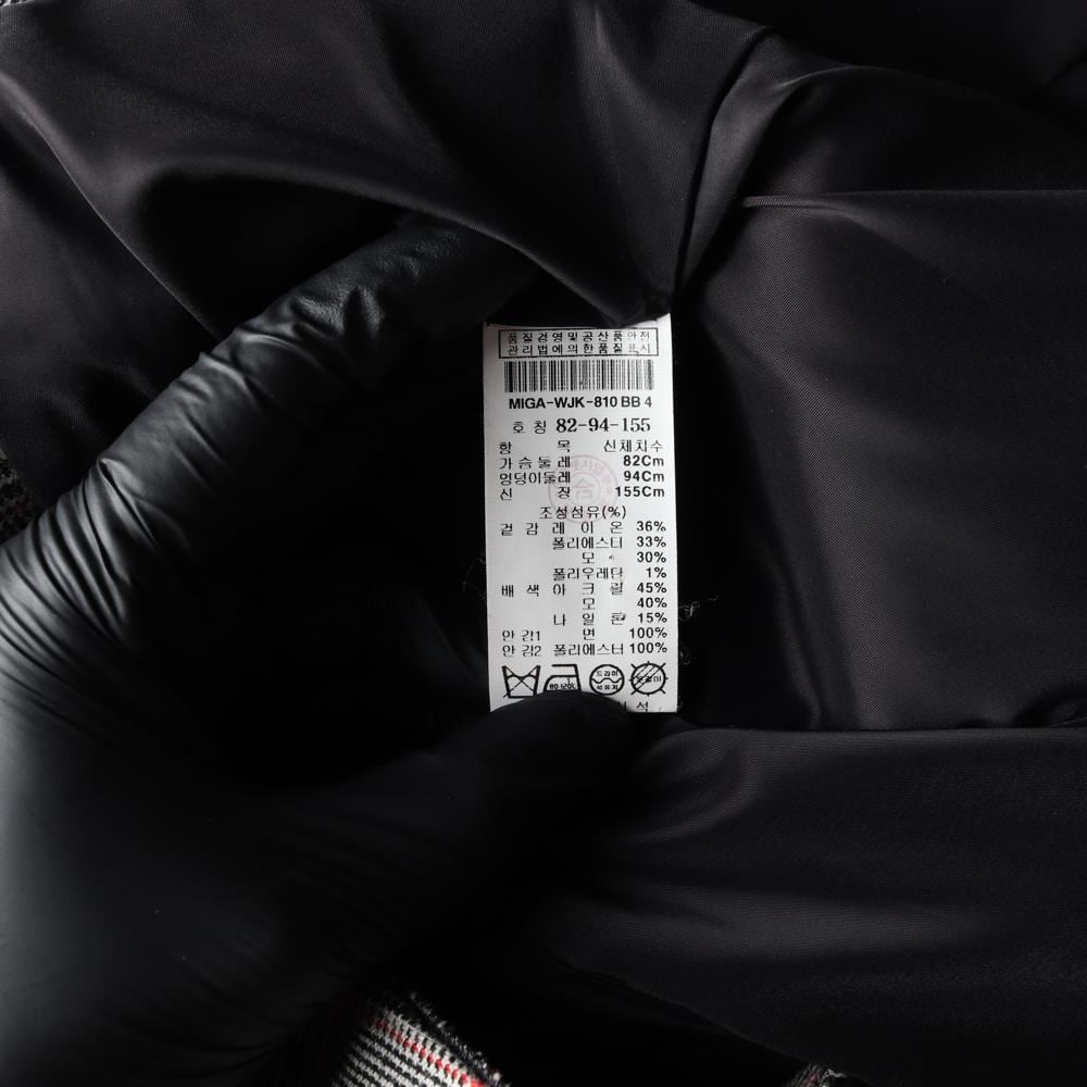 미샤 글렌체크 원버튼 자켓 블레이저 테일러드재킷 상세 이미지 6