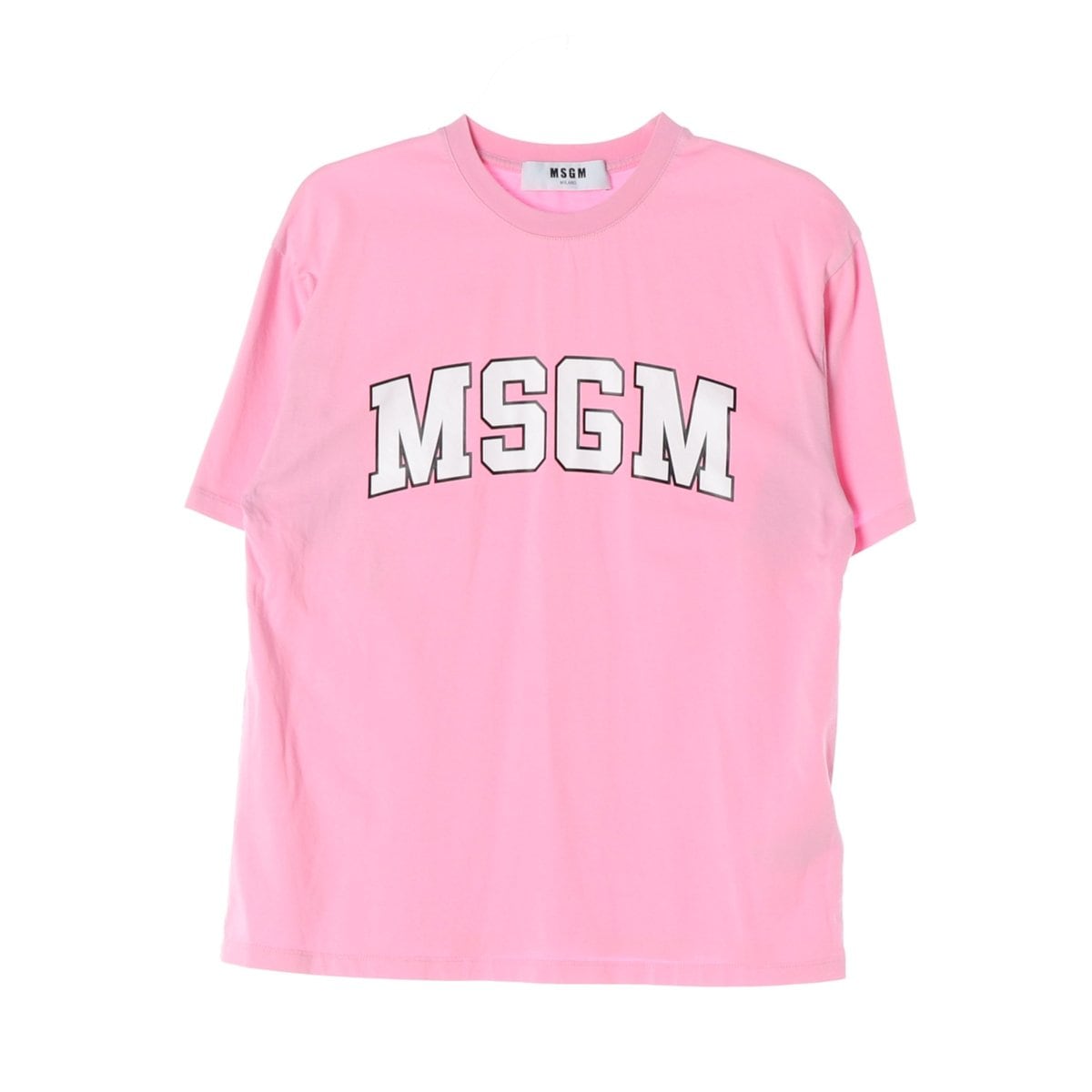 MSGM엠에스지엠 핑크 로고 프린팅 반팔 티셔츠 상세 이미지 1