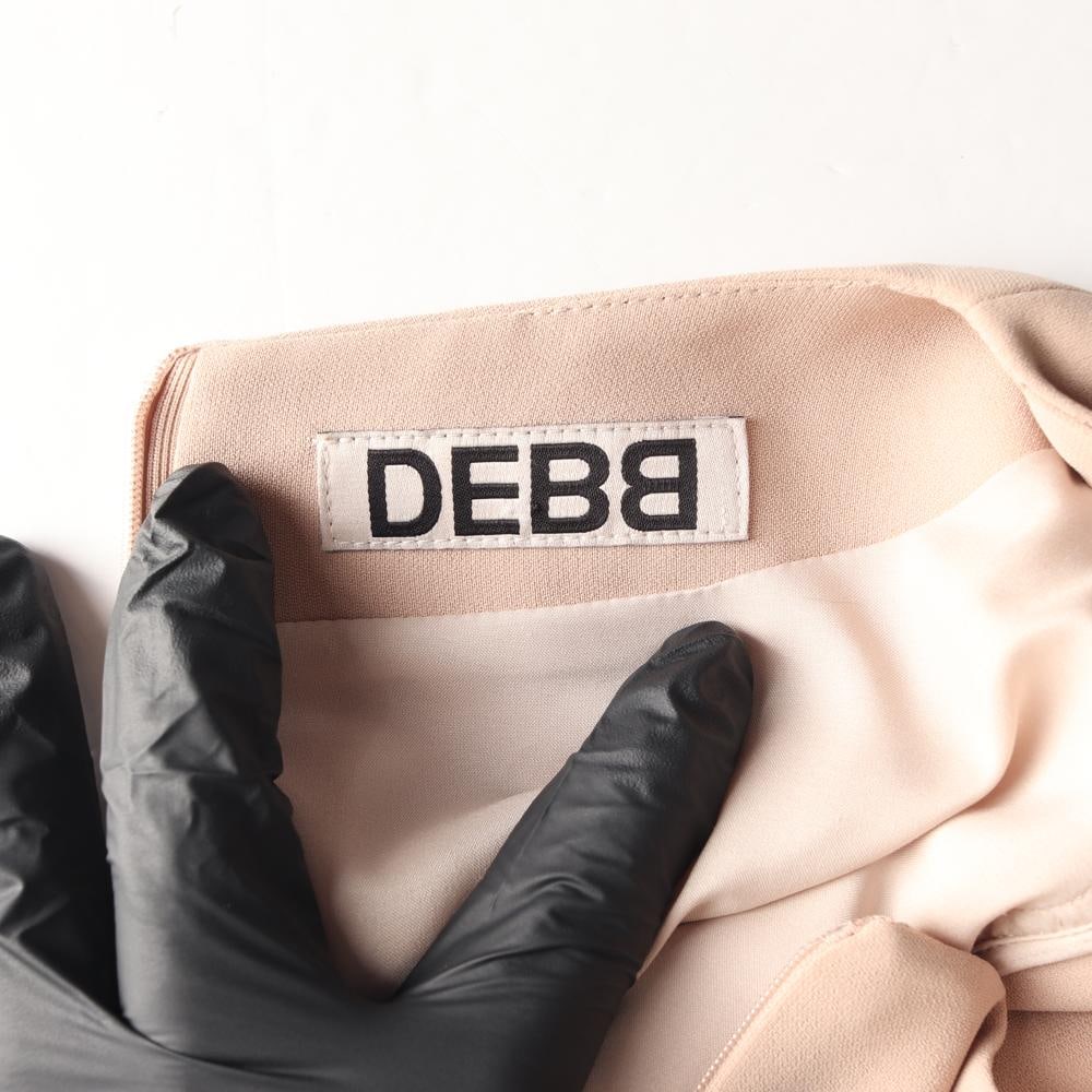 DEBB뎁 베이지 블랙 레이스 긴팔 원피스 하객룩 드레스 이미지 6