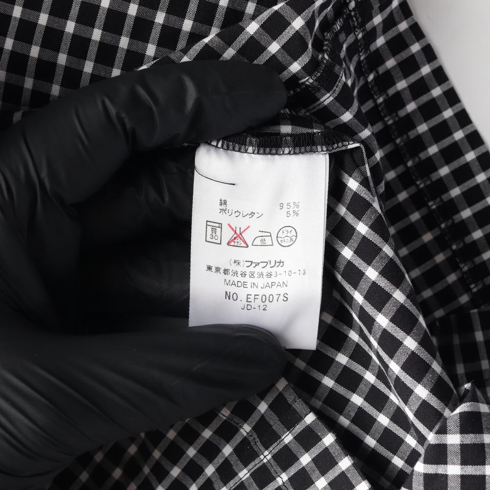 라코스테 블랙 체크 로고 보트넥 민소매 원피스 나시 드레스 이미지 7